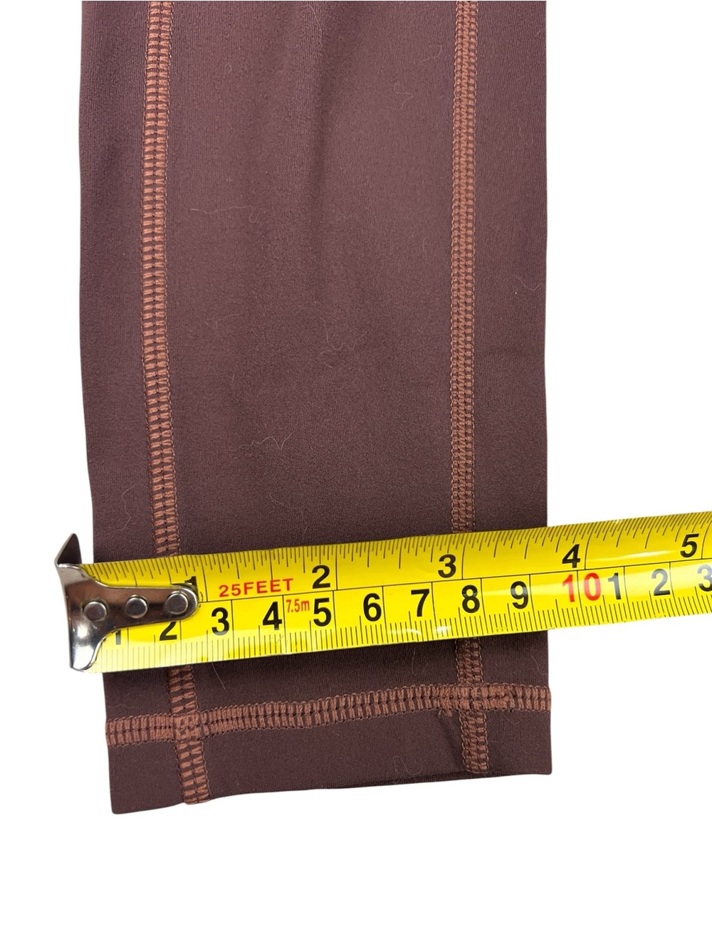 Prana Electa Leggings Womens Small Brown Orange High Waist Functional Pockets - Picture 12 of 12